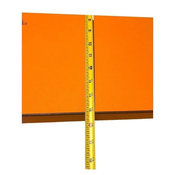 Hermes Large Flat Empty Box W/ Tissue Ribbon 30”x15”x2”Gift Set Large Scarf Tie - Picture 10 of 11